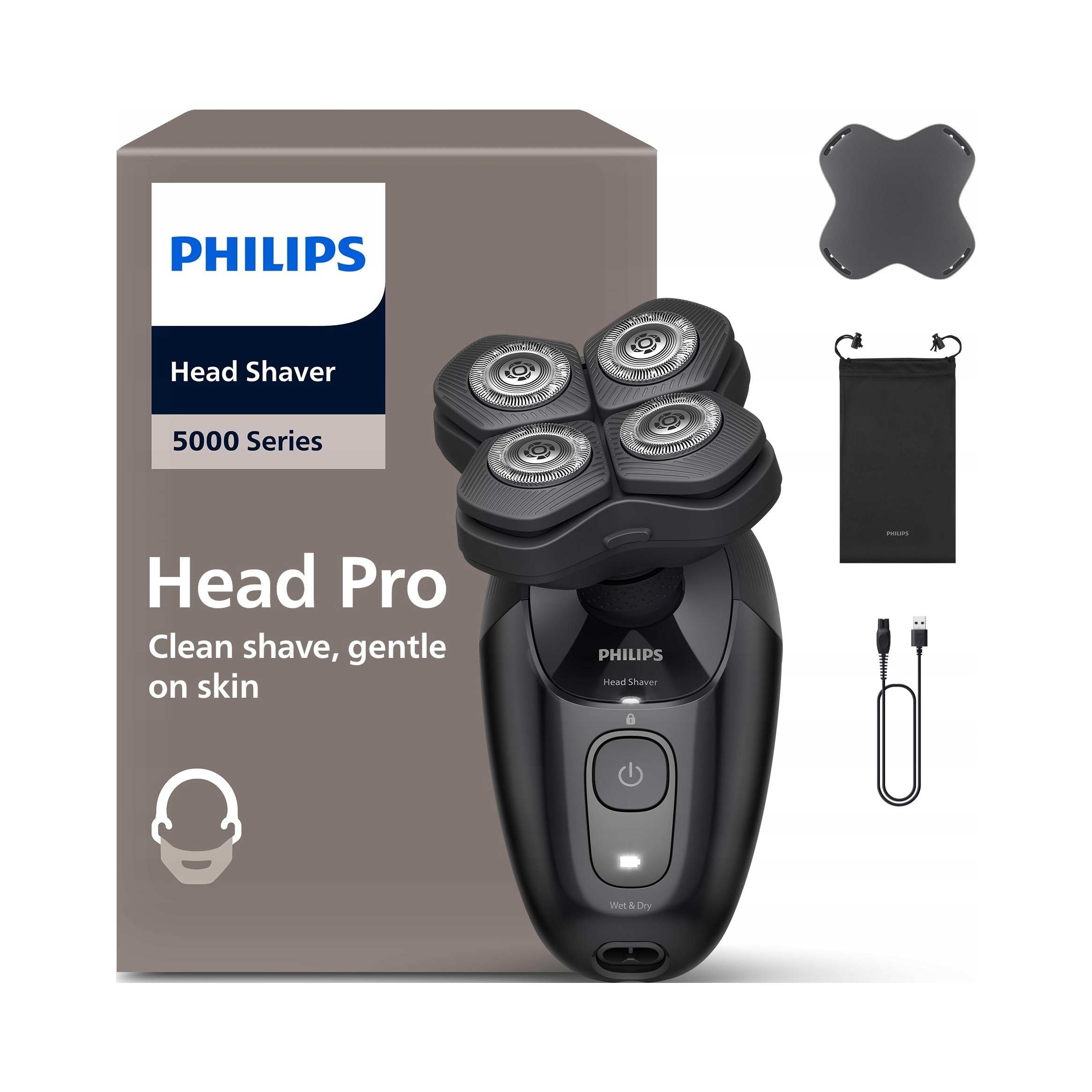 Golarka maszynka głowicowa do głowy Head Pro seria 5000 Philips HS5980/15