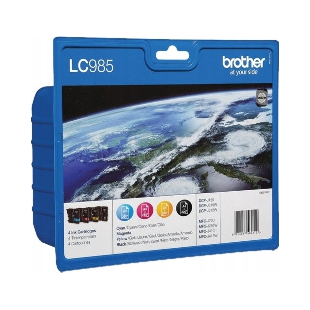 Brother LC985 Bcmy sada štyroch atramentových kaziet