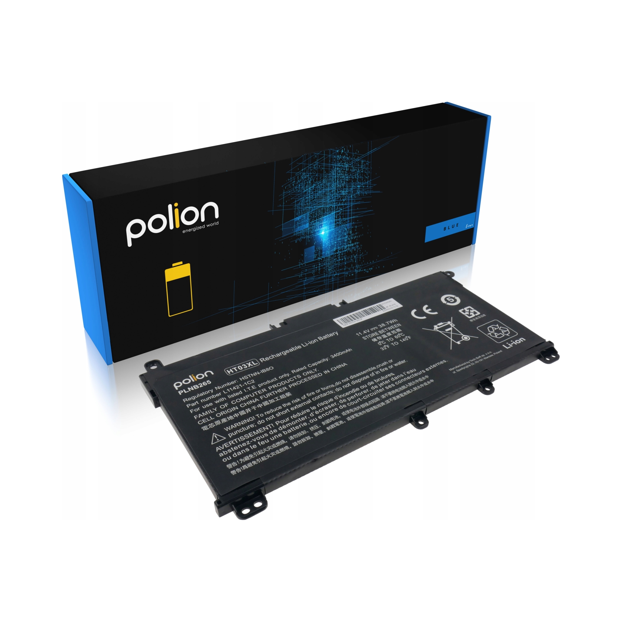 Batéria HT03XL pre Hp 240 245 250 255 256 G7 340 348 G5 Pavilion 14-CE