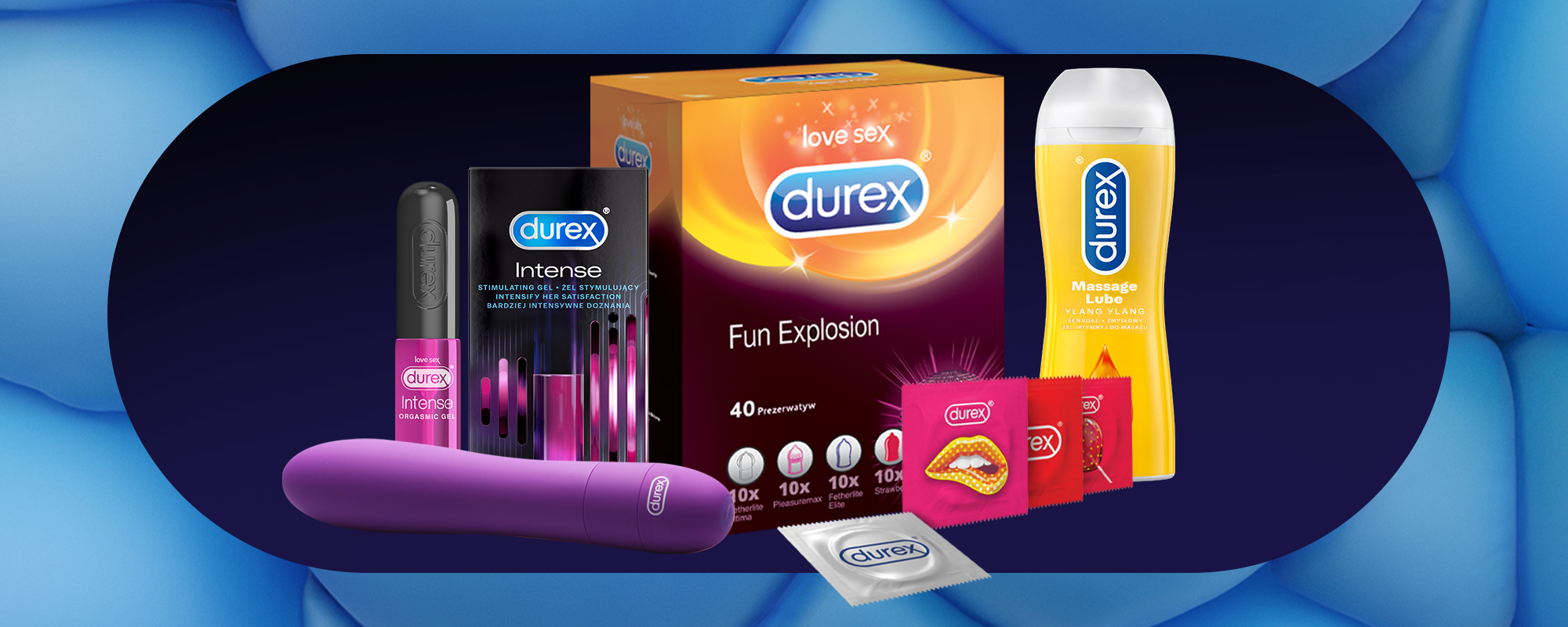 Durex Performax Intense Prezerwatywy 16 szt. Materiał lateks