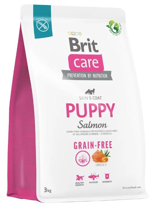 Levně Brit Care Dog Bezzrnné Štěně Losos 3kg
