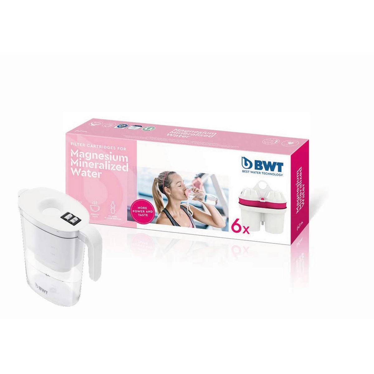 Filtrační patrona Bwt Mg2 6 ks Filtrační konvice Bwt Vida Mei 2,6l bílá
