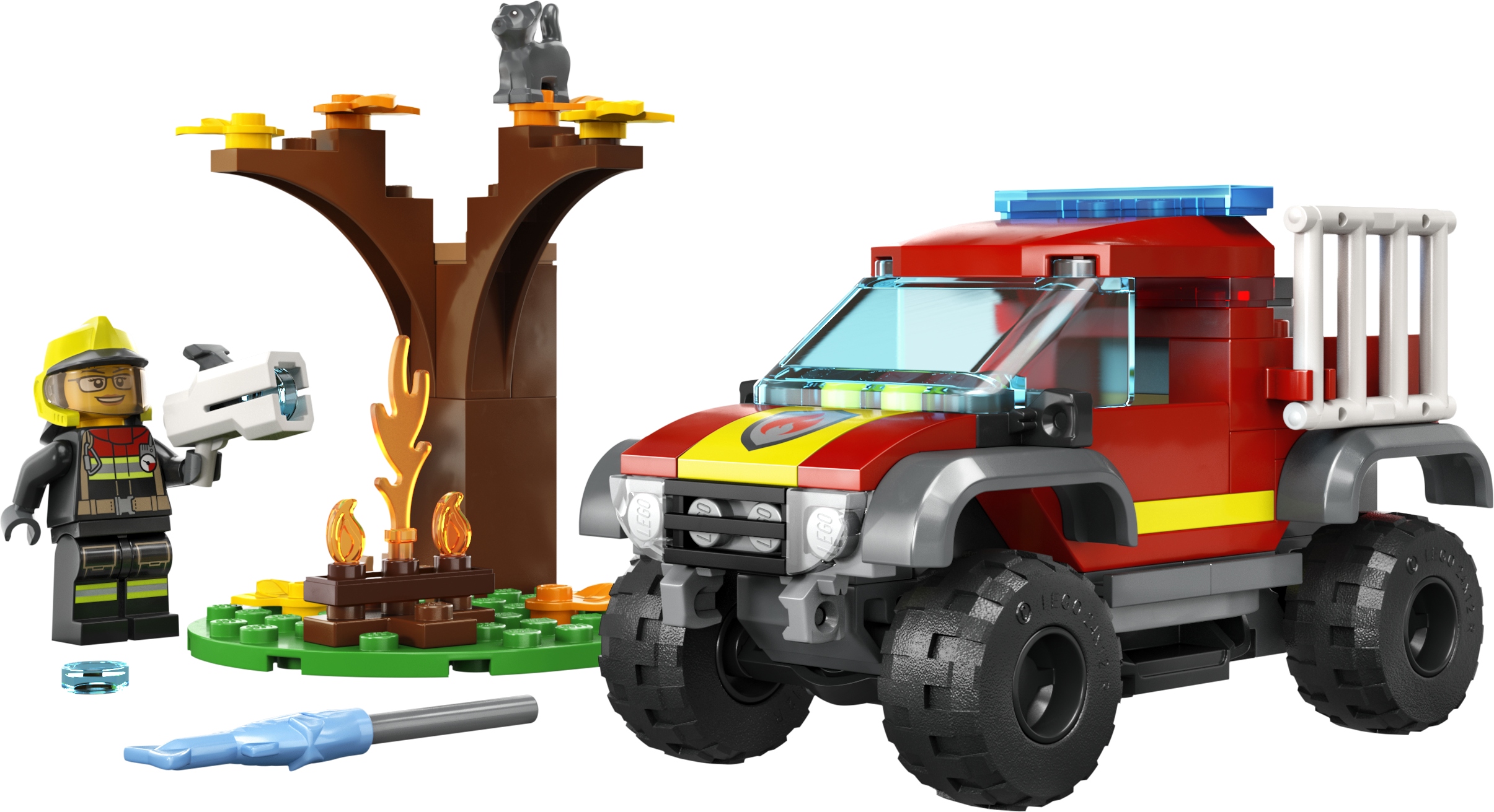 Lego 60393 City Hasičský vůz 4x4 záchranná mise