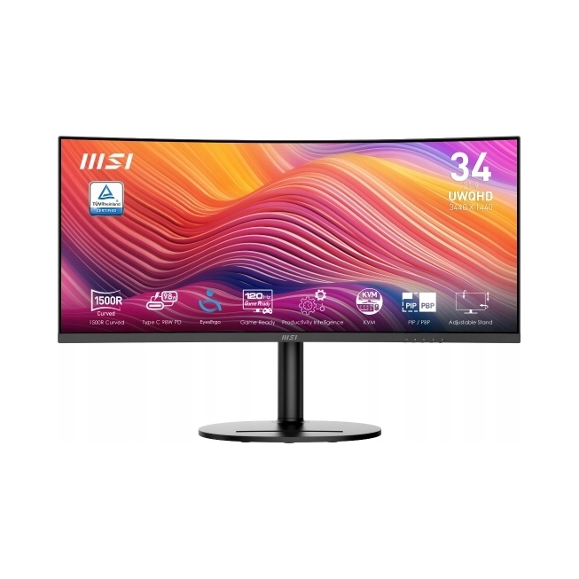 Zakřivený monitor 34 palců Msi Modern MD342CQP Va 120 Hz 1 ms
