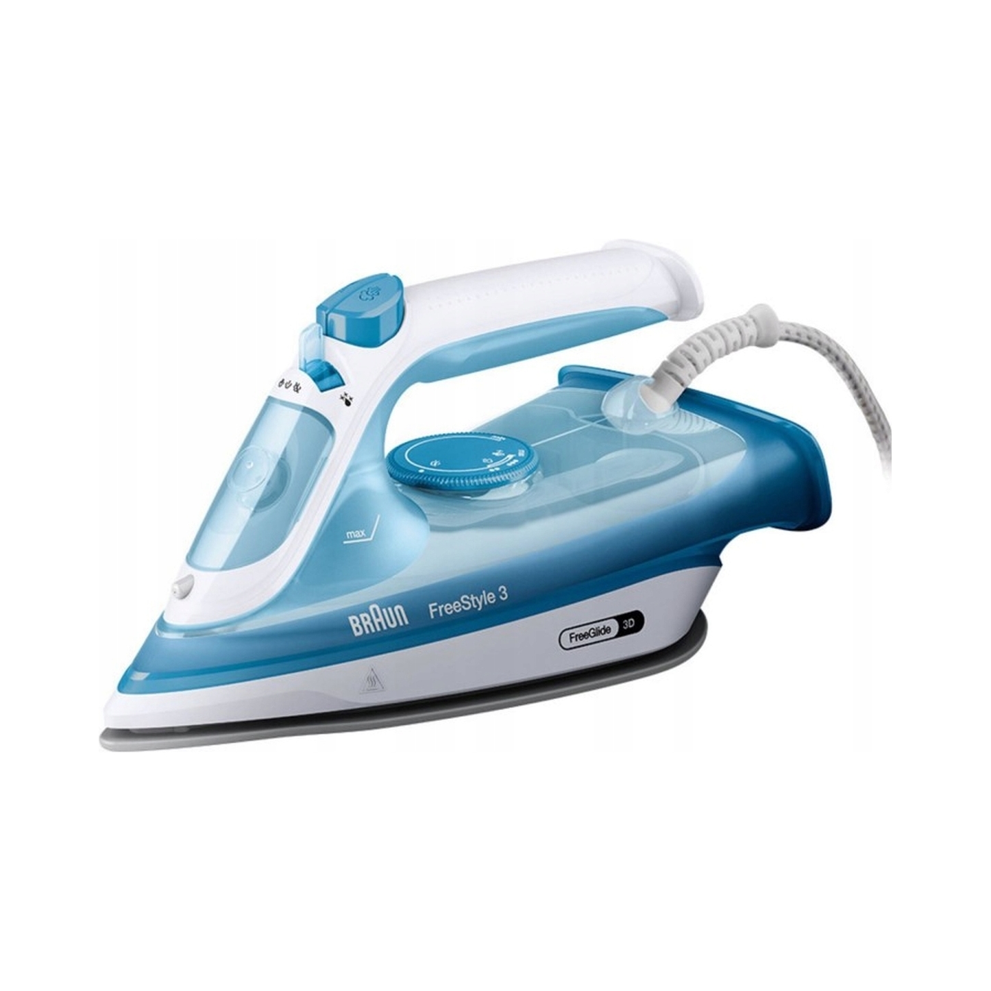 Parowe Żelazko Braun FreeStyle 3 FI3144BL 2400W niebiesko-białe