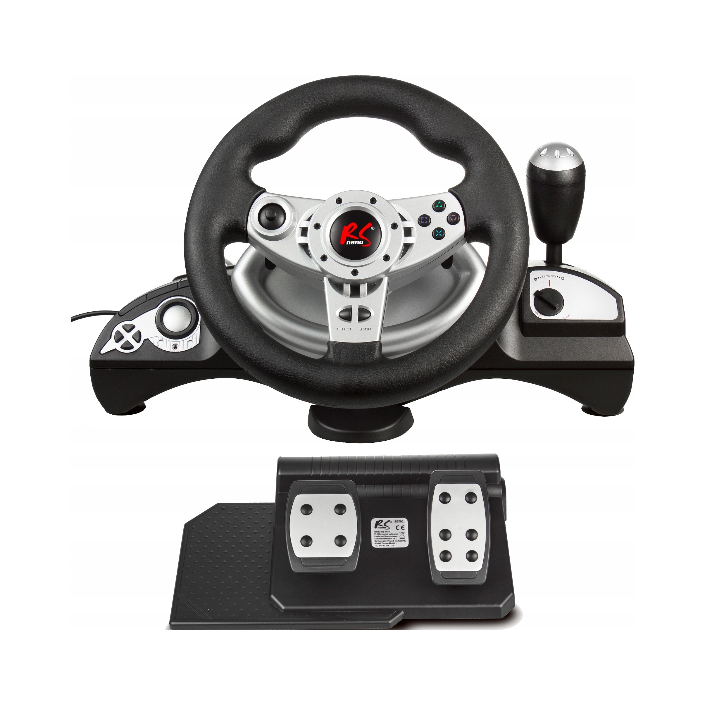 Kierownica NanoRS RS700 PS4 PS3 XBOX ONE PC ANDROID 8IN