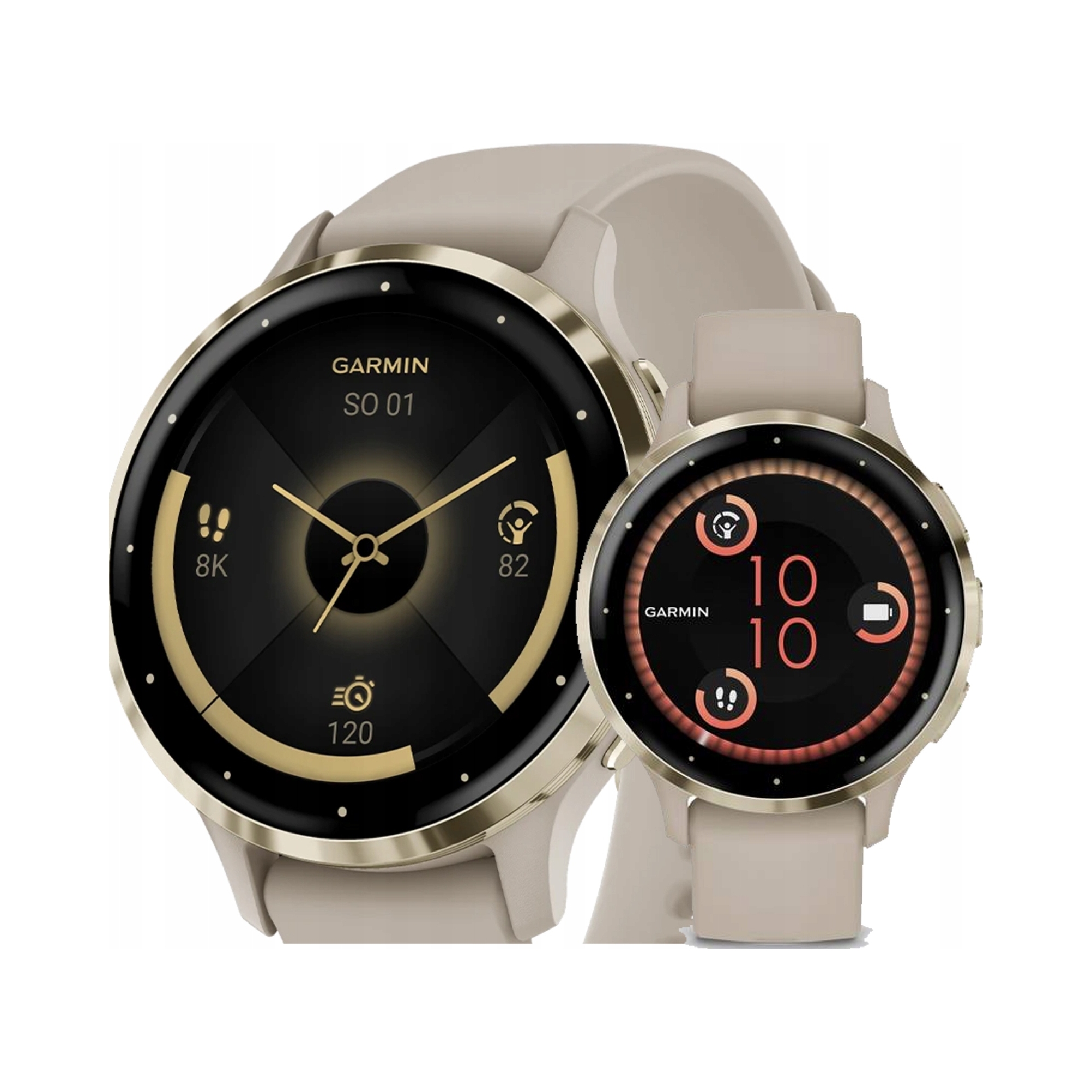 Chytré Hodinky Garmin Venu 3S béžovej