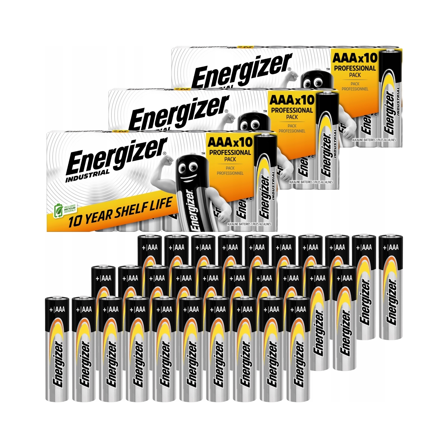 Щелочная батарея Energizer AAA (R3)30 шт.