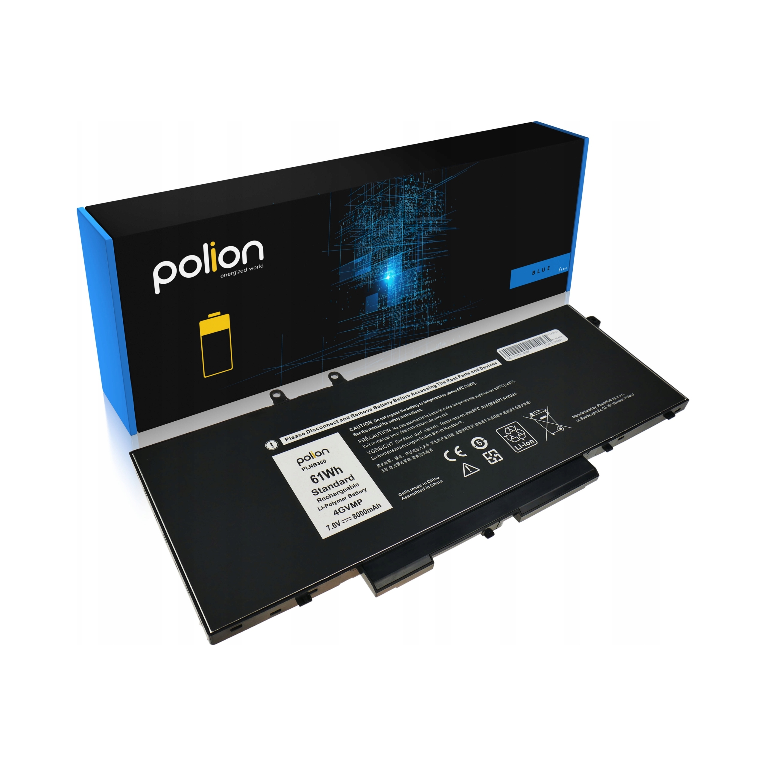 Batéria pre notebooky Dell Li-Pol 7400 mAh Polion