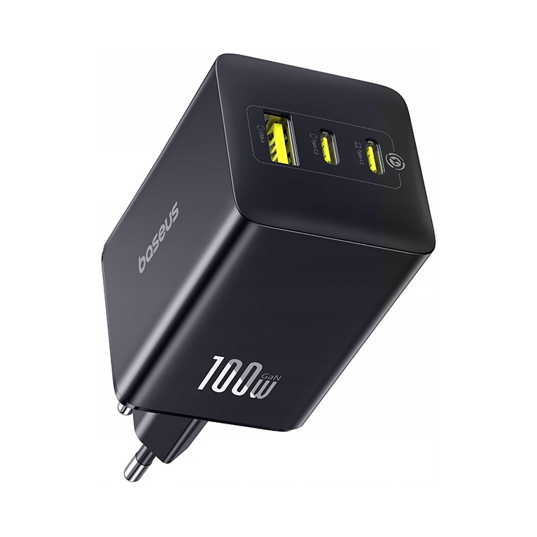 Baseus EnerFill FE11 100W 2xUSB-C, 1xUSB černý