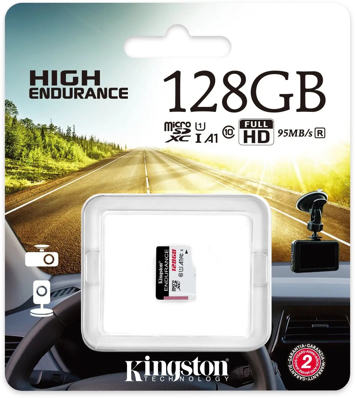 Kingston 128GB microSDXC Endurance 95R/45W C10 A1 UHS-I Card Only — 15