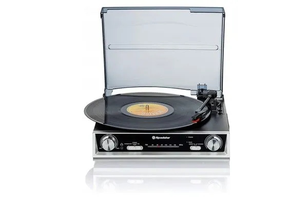 Gramofon Roadstar TTR-8634, černý, 3 rychlosti