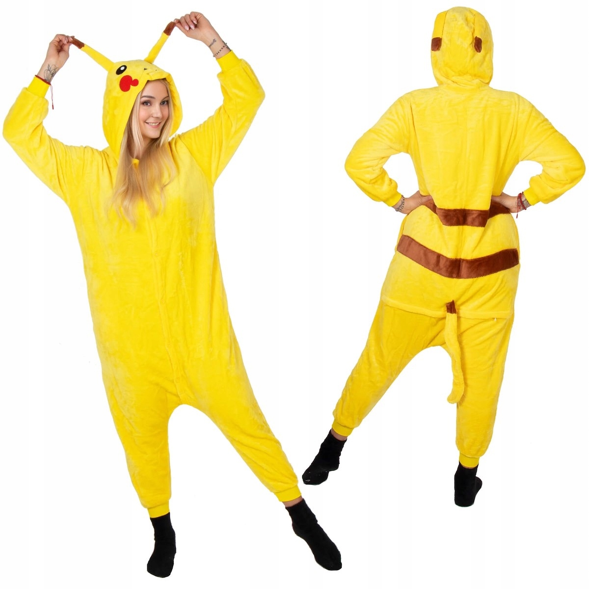 Pyžamo Kigurumi Kombinezon Teplákovka Pikachu Overal Jednodílný Převlek