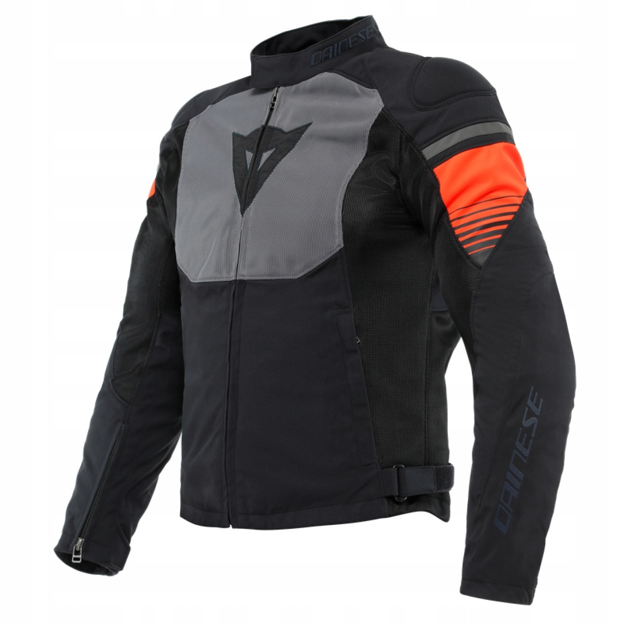 Textilná bunda Dainese Air Fast čierna/šedá/červená fluo 48