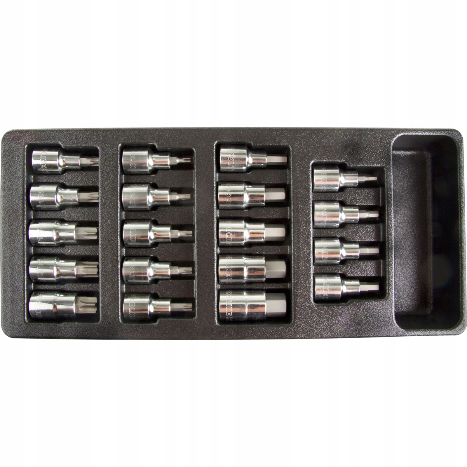 Podnos se sadou bitů Hex a Torx 19 ks Proline 58787