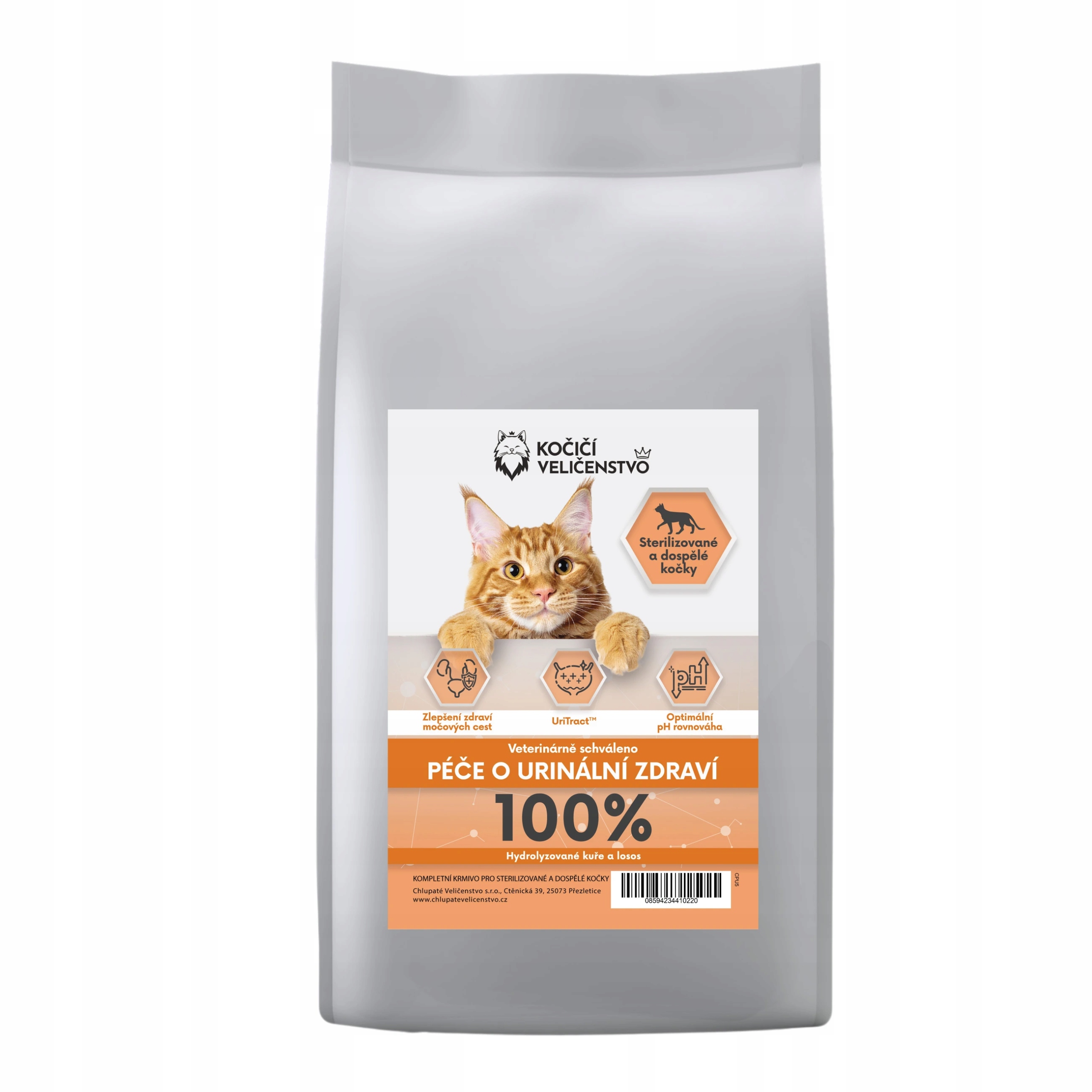 Kompletní krmivo pro kočky péče o urinální zdraví 1,5 Kg