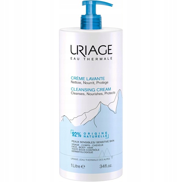 Uriage Creme Lavante Odżywczy krem do mycia twarzy ciała włosów 1000 ml