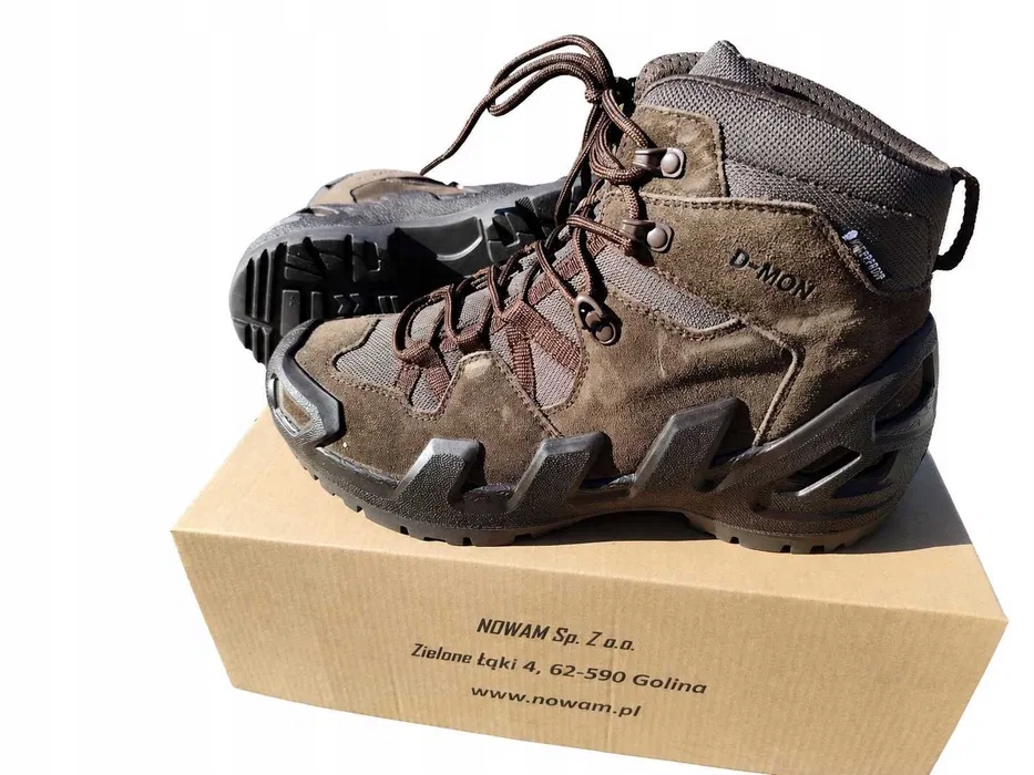 Buty Taktyczne D-mon 44 Wojskowe Wodoodporne Skóra Zamsz Survival Trekking