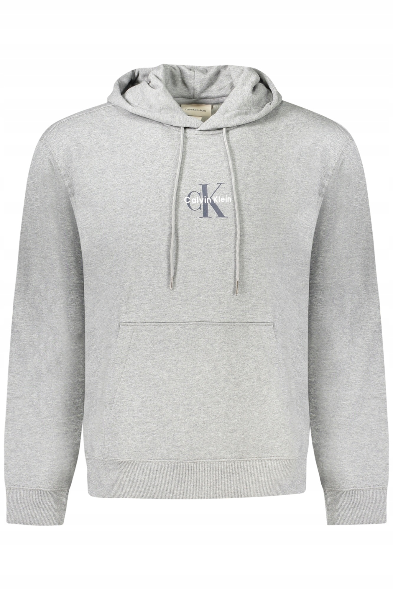 Calvin Klein LV04RD243G Pánská mikina s kapucí šedá L