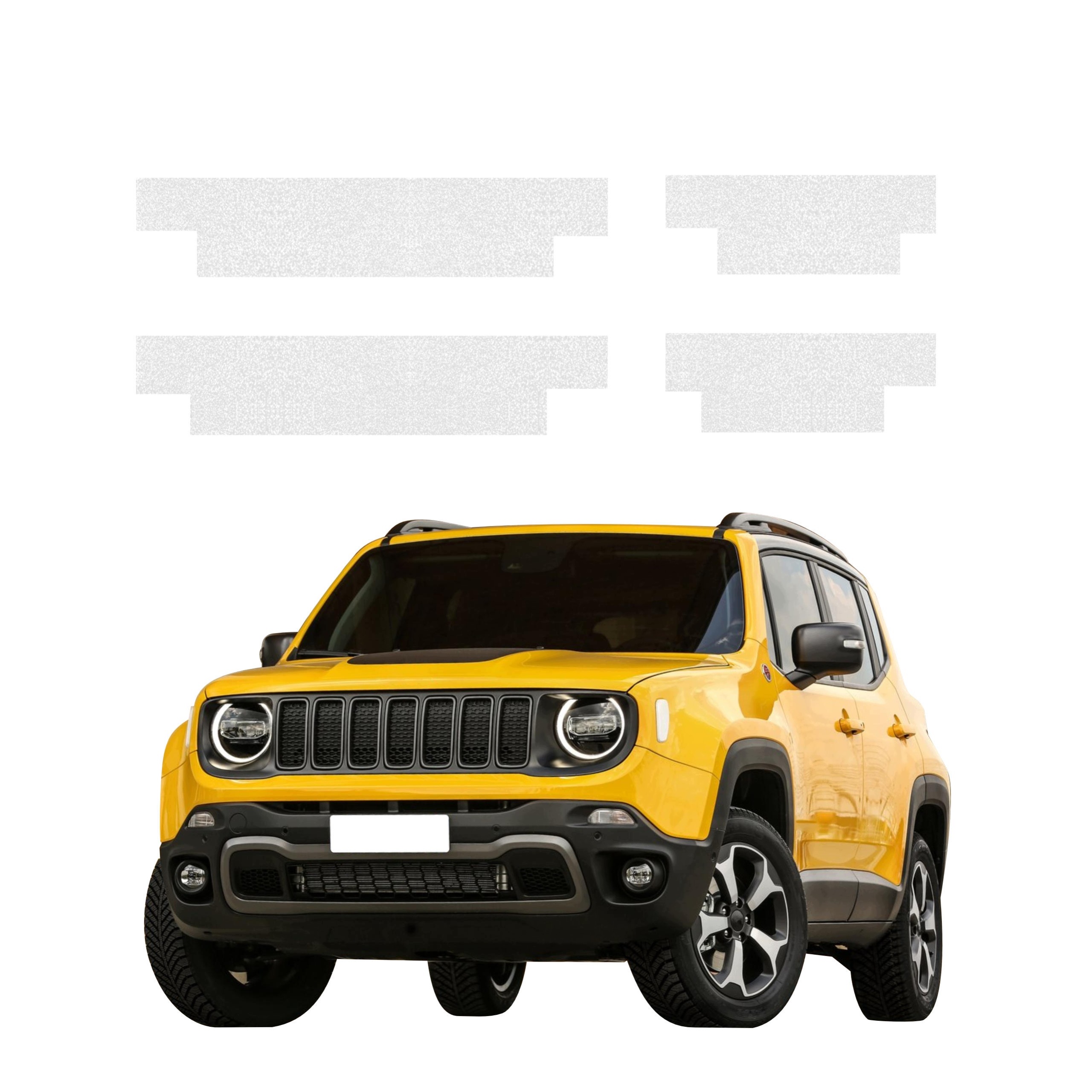 4v1 Technická povrchová úprava prahů pro Jeep Renegade (2022-2026) Bezbarvá