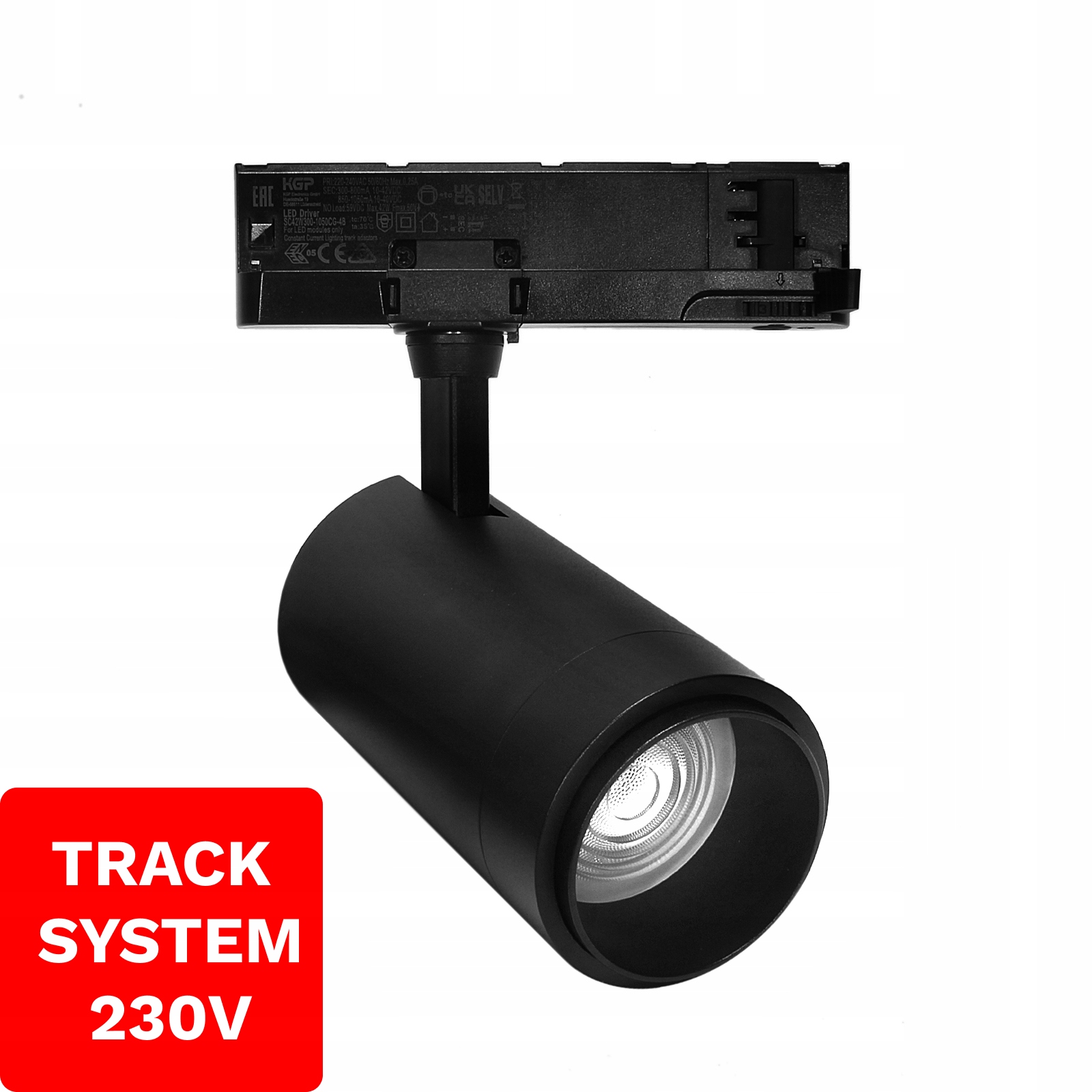 Koľajnicový reflektor Zoom Track System DD-04 230V 10W-30W 4000K čierny 3F