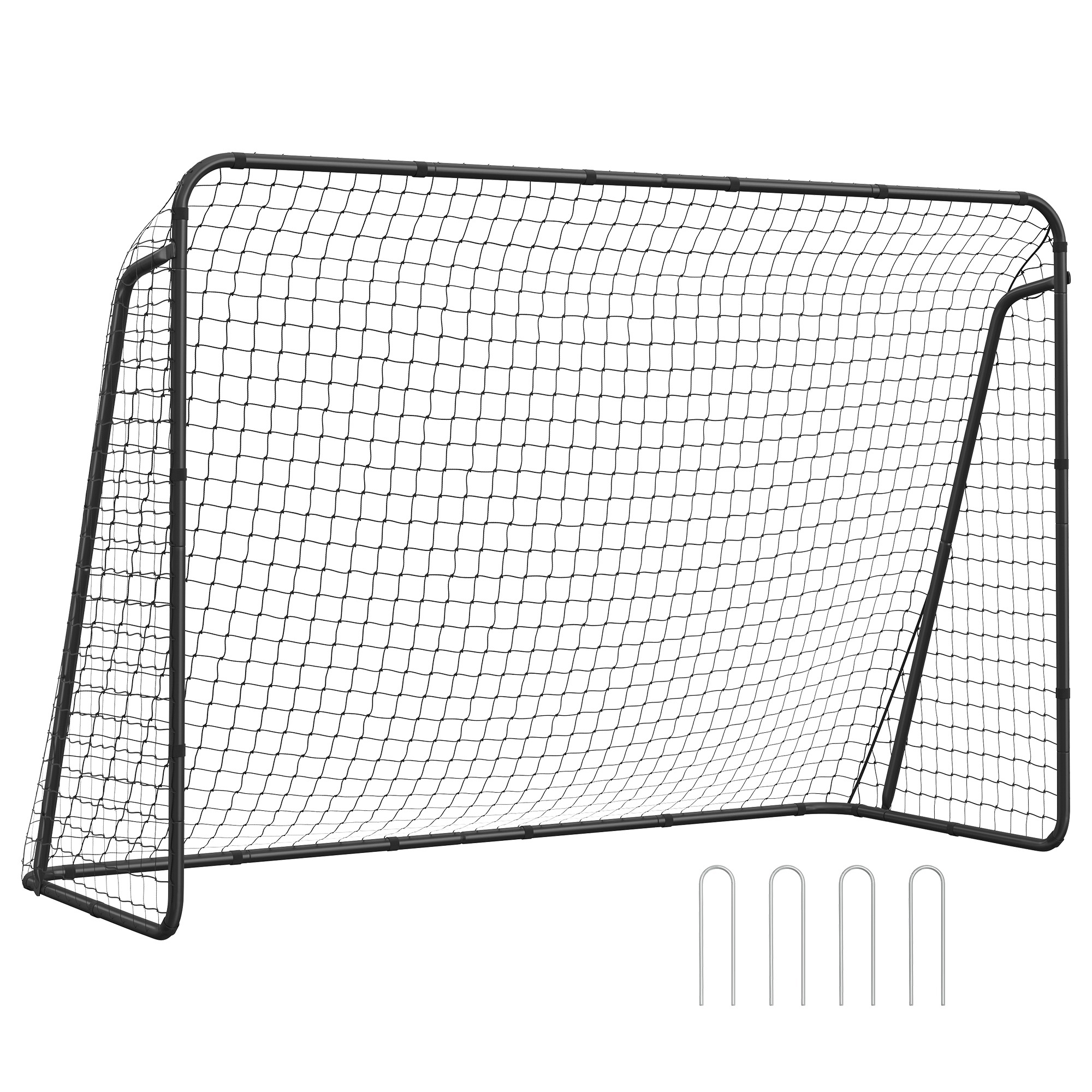 Songmics Fotbalová branka ocelová pro děti 300 x 120 x 205 cm černá