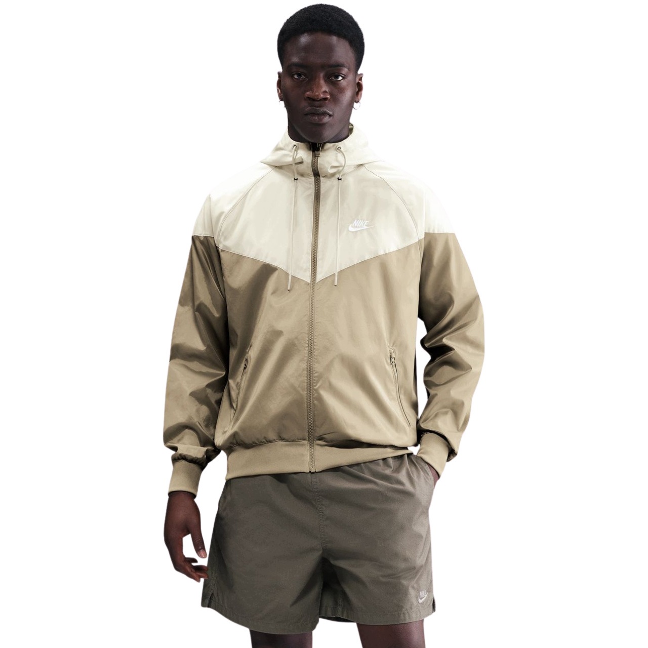 Pánská bunda Nike Sportswear Windrunner rozepínací přechodová béžová vel. 2XL