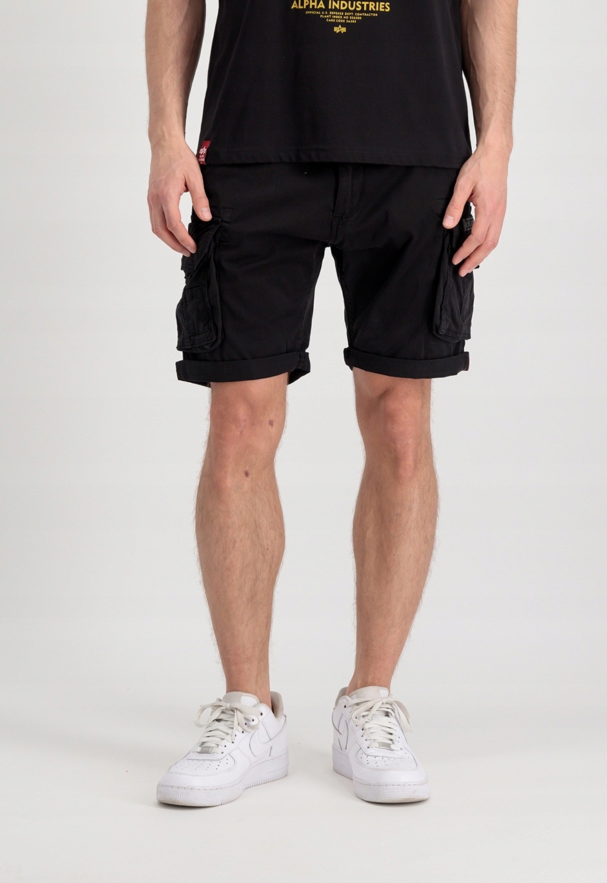 šortky Alpha Industries Crew Short černé 32