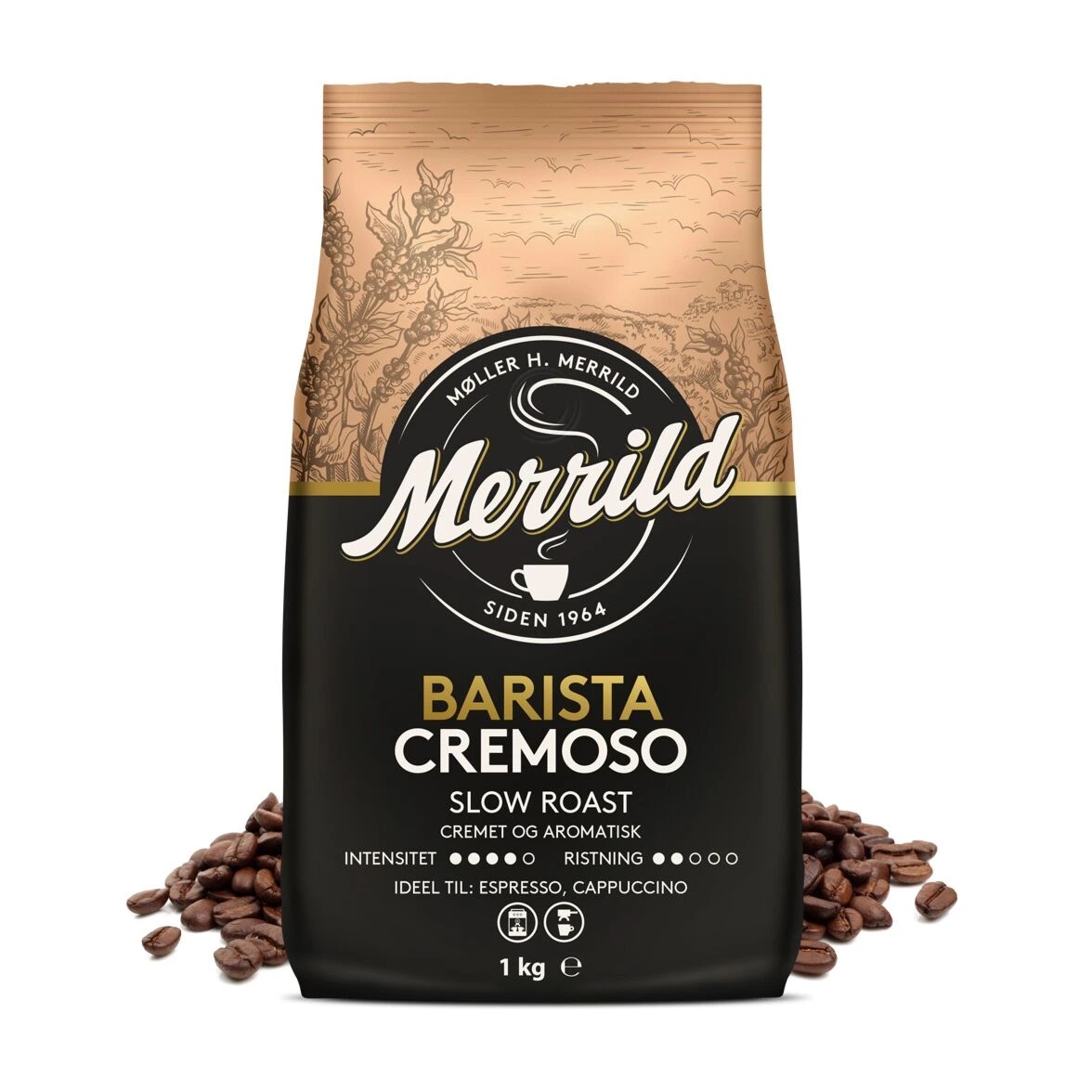 Levně Merrild Barista Cremoso zrno 1kg