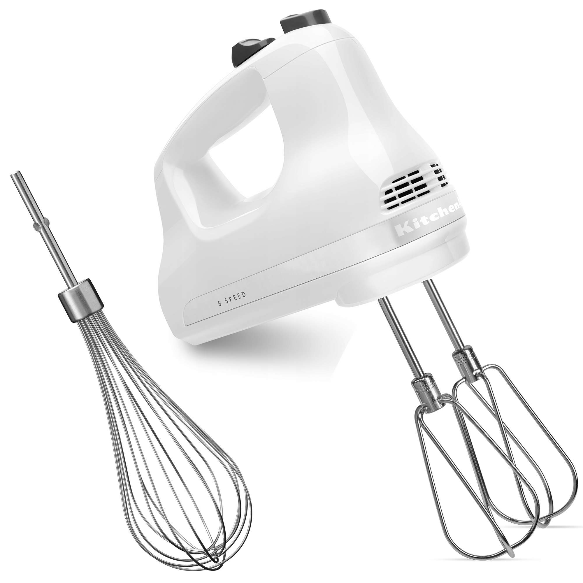 Päťrýchlostný ručný mixér Classic Kitchenaid 5KHM5110EWH biely