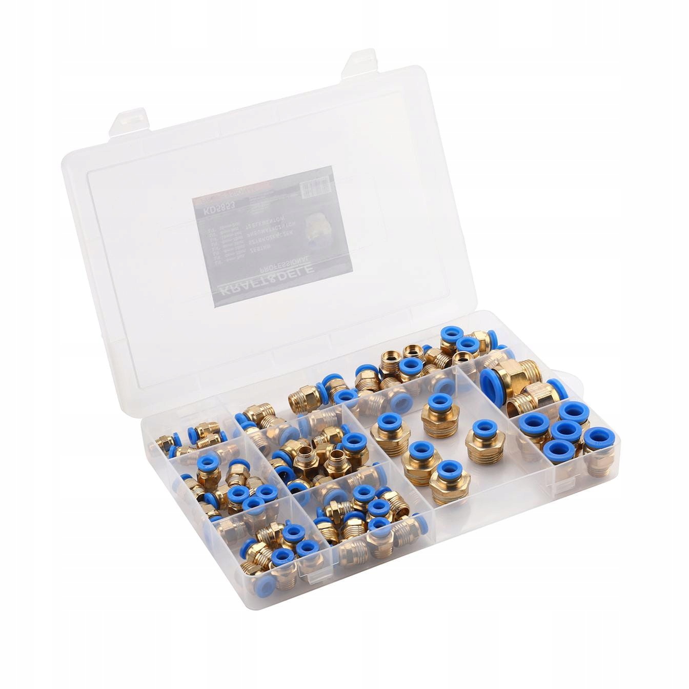 Szybkozłączki Pneumatyczne 72 Elementy 10BAR KD5853