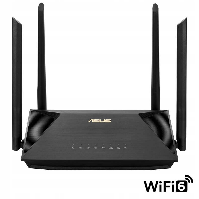 WiFi router Asus RT-AX53U, dvoupásmový, 1 Gb/s, WiFi 6, Mu-mimo, Ofdma