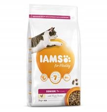 Iams for Vitality Senior Cat Food with Fresh Chicken Varianta: 10 kg