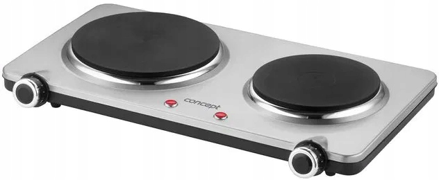 Concept el.vařič, 2 plotýnky, 2250W, nerez