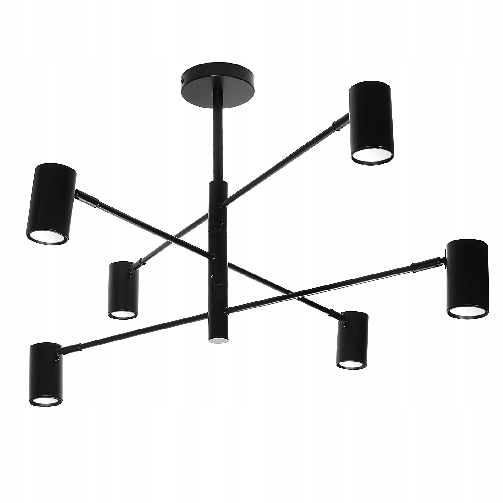 Stropná lampa Siena DD-40 čierna s nastaviteľným uhlom svietenia 6xGU10