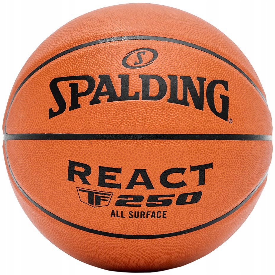 Basketbalový míč Spalding React TF-250 Halová zápasová velikost 6