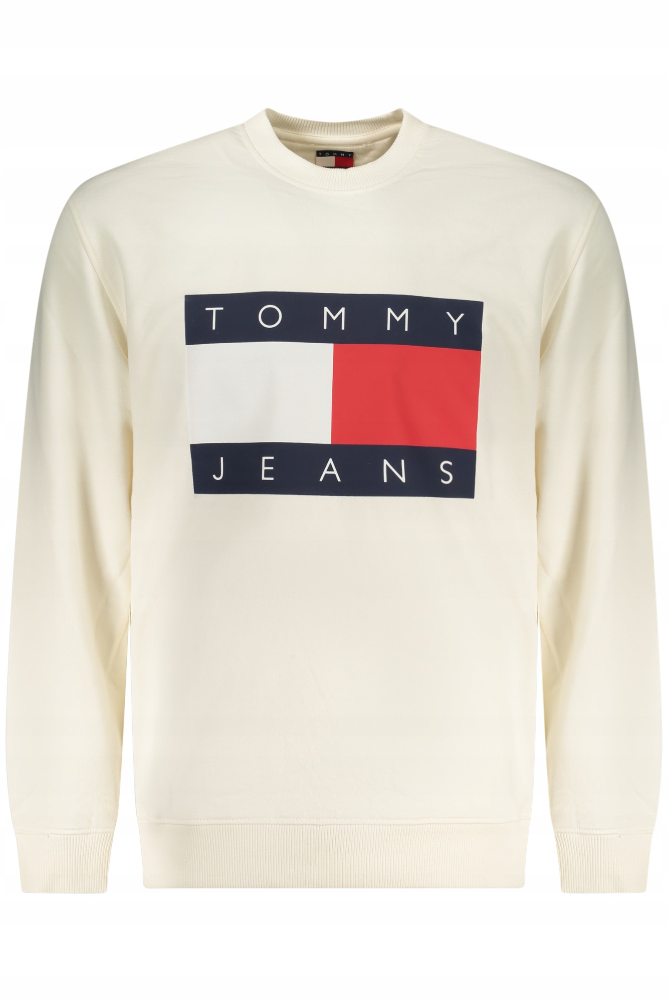 Tommy Jeans DM0DM22643 Pánská mikina bílá M