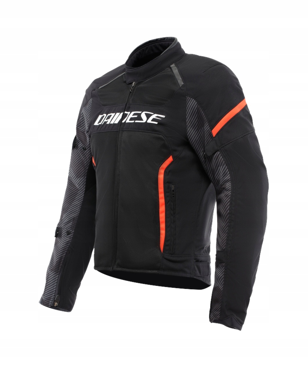 Textilná bunda Dainese Air Frame 3 čierna/červená fluo 50