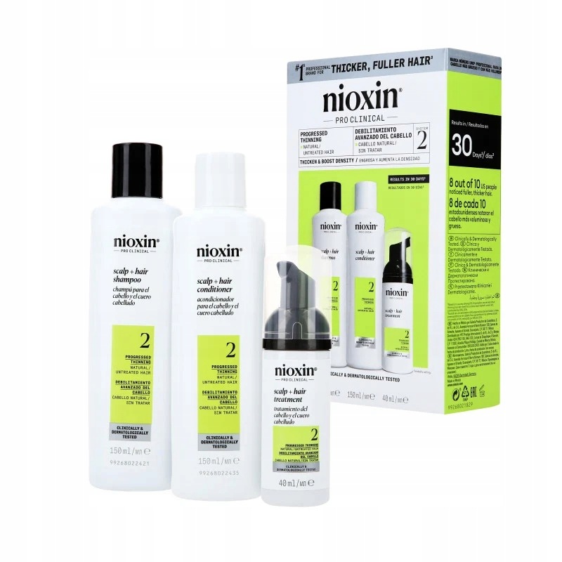 Nioxin Pro Clinical 2 sada na vlasy 2x150 ml 50 ml