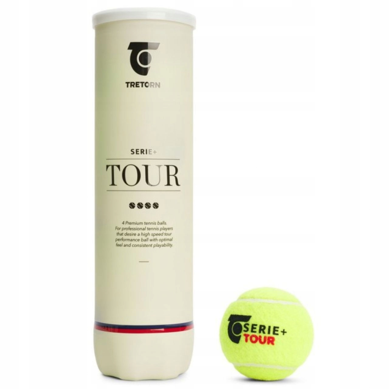 Piłki do tenisa ziemnego Tretorn 4 szt. Tenis Ziemny Ciśnieniowe Turniejowe