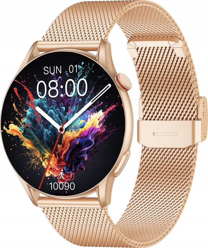 Chytré hodinky Winner AirFlex Elegance, zlaté