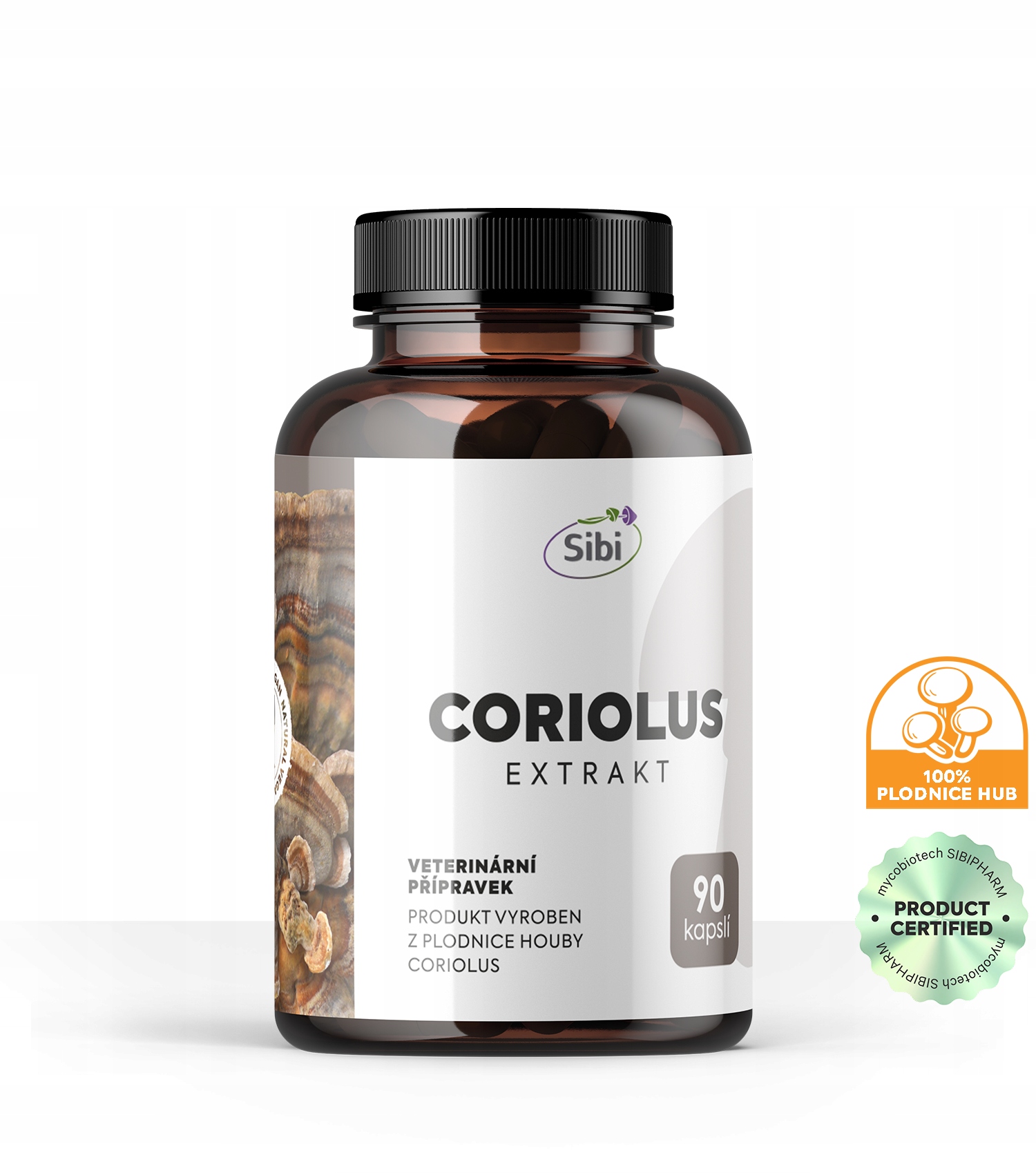 Levně Sibipharm Coriolus extrakt 90 kapslí 500 mg