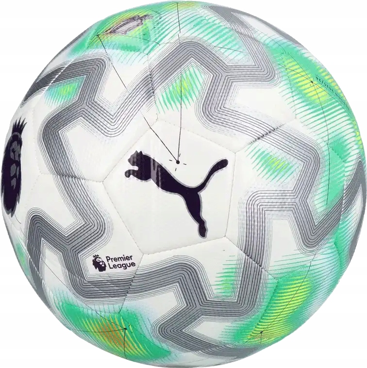 Fotbalový míč Puma Orbita Cup Premier League Thrill 25/26 velikost 5 šedý