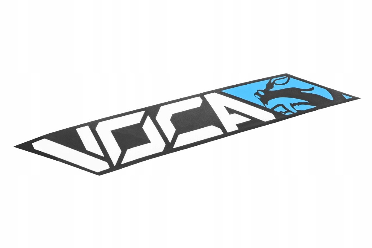 Naklejka Voca, 140x22 mm, niebieska