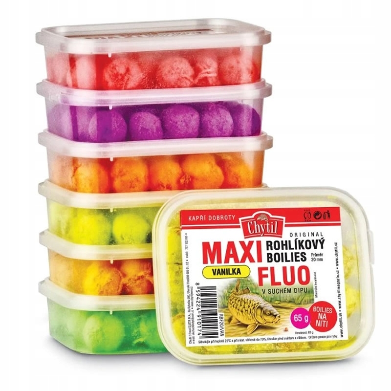 Kulki proteinowe Rohlík Maxi Fluo 20mm 65g Truskawka