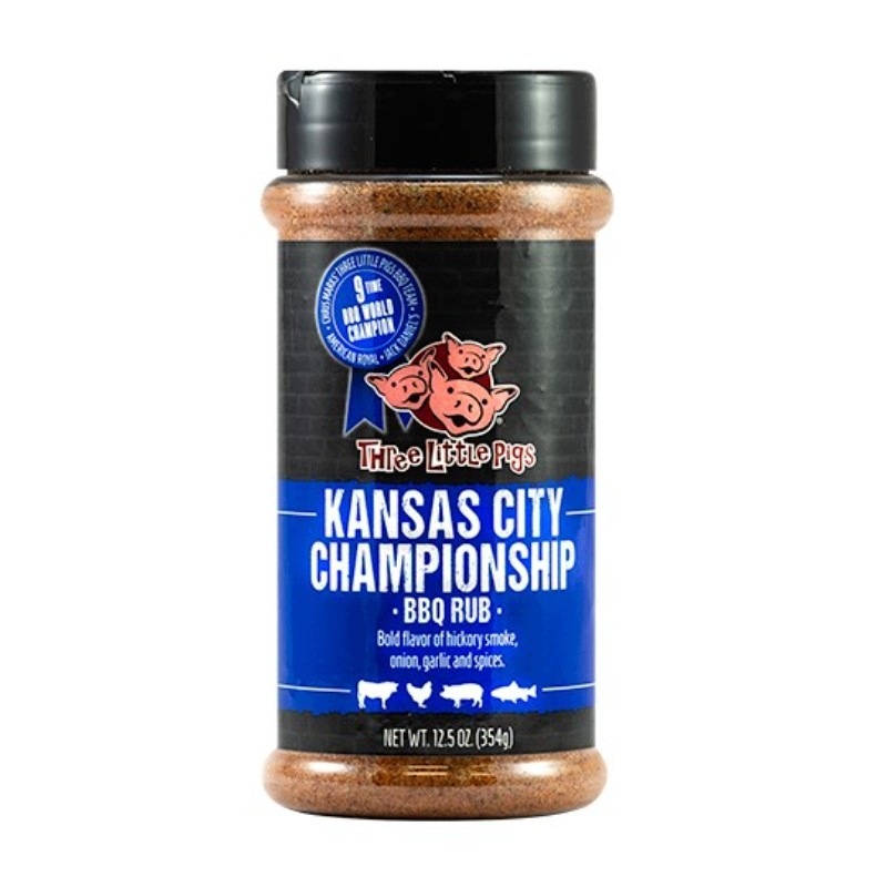 Bbq koření Kansas City Championship Bbq Rub 354gr Three Little Pigs