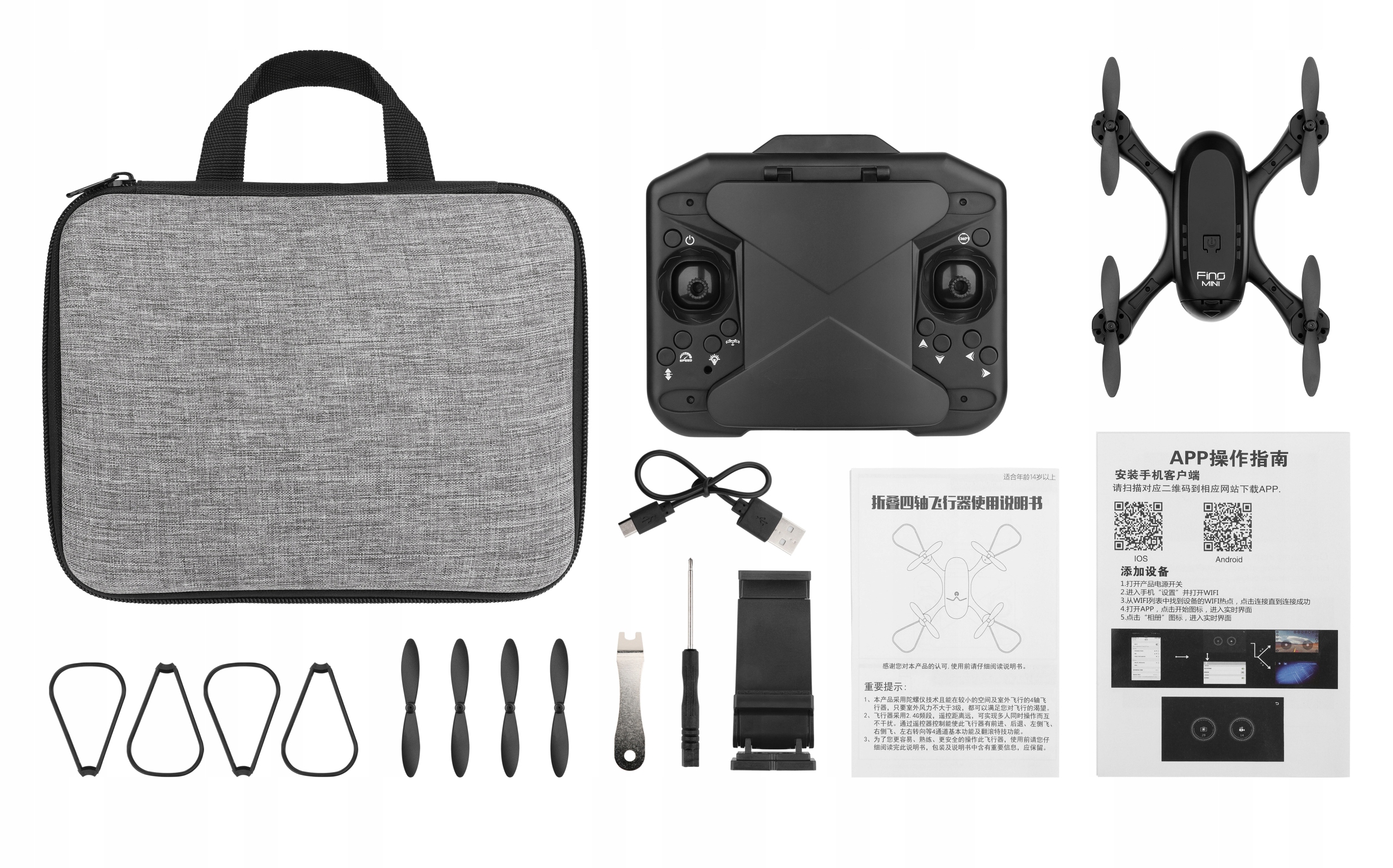 Skládací dron s 720p Wifi kamerou a Rc dálkovým ovládáním, kompaktní design