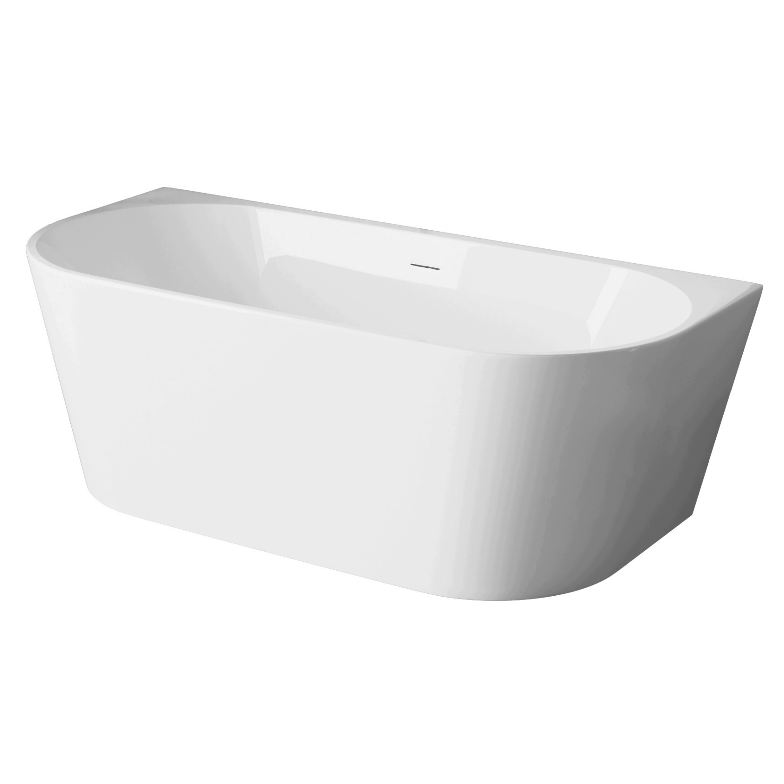 Wanna wolnostojąca przyścienna Viva White 170 x 80 cm No Rim