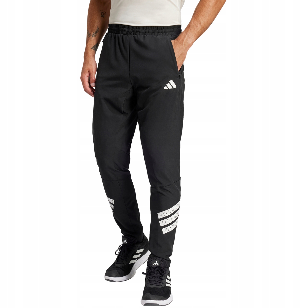 Pánské kalhoty adidas Icon Woven Sportovní kapsy Climacool Černé vel M