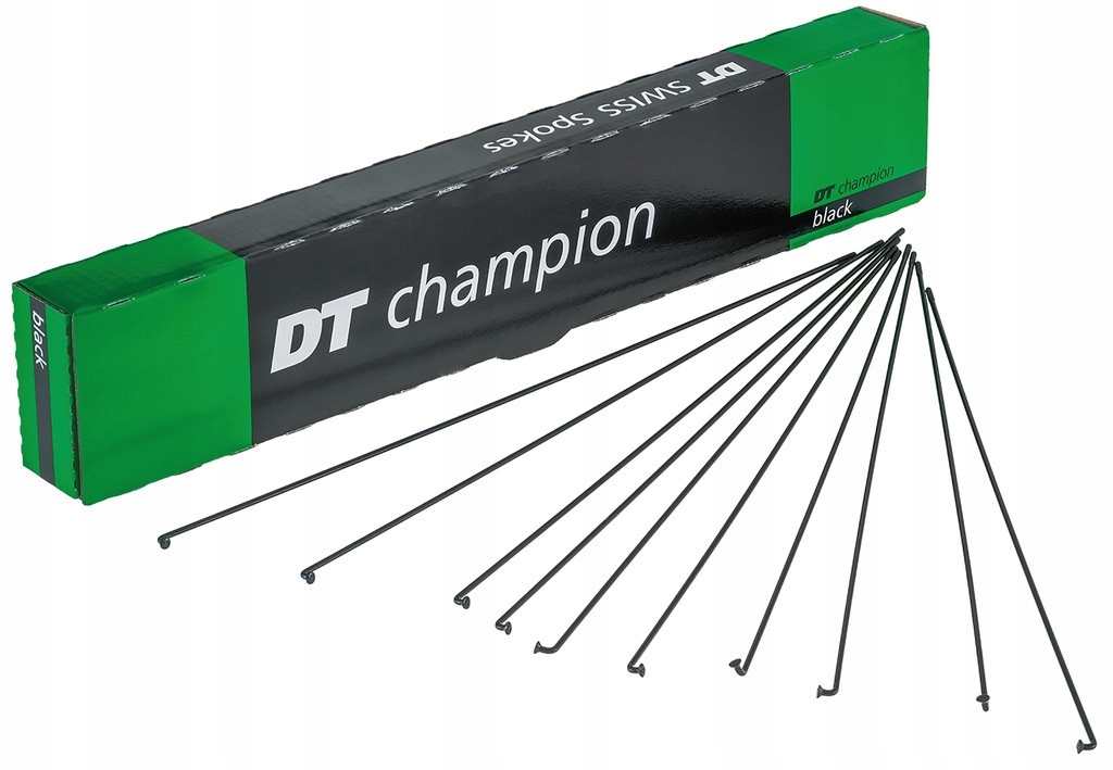 Dt Swiss Výplety Dt Champion Bal. 100 Ks, cerná, Nerez, Bez Niplu